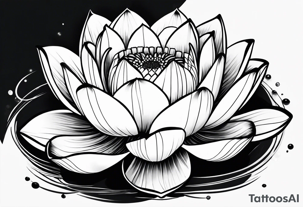 lotus flower tattoo idea
