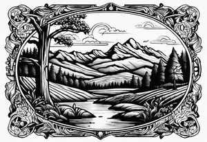 Tennessee landscape tattoo idea