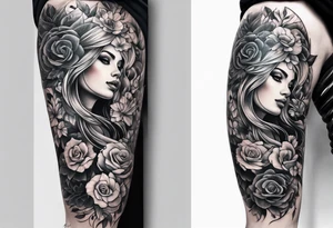 Full leg sleeve tattoo idea