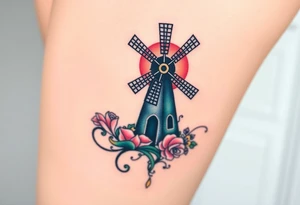 Windmill tattoo idea