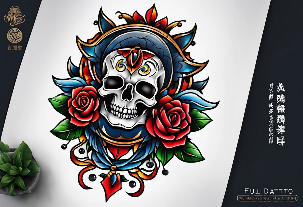 male neo traditional knee tattoo tattoo idea