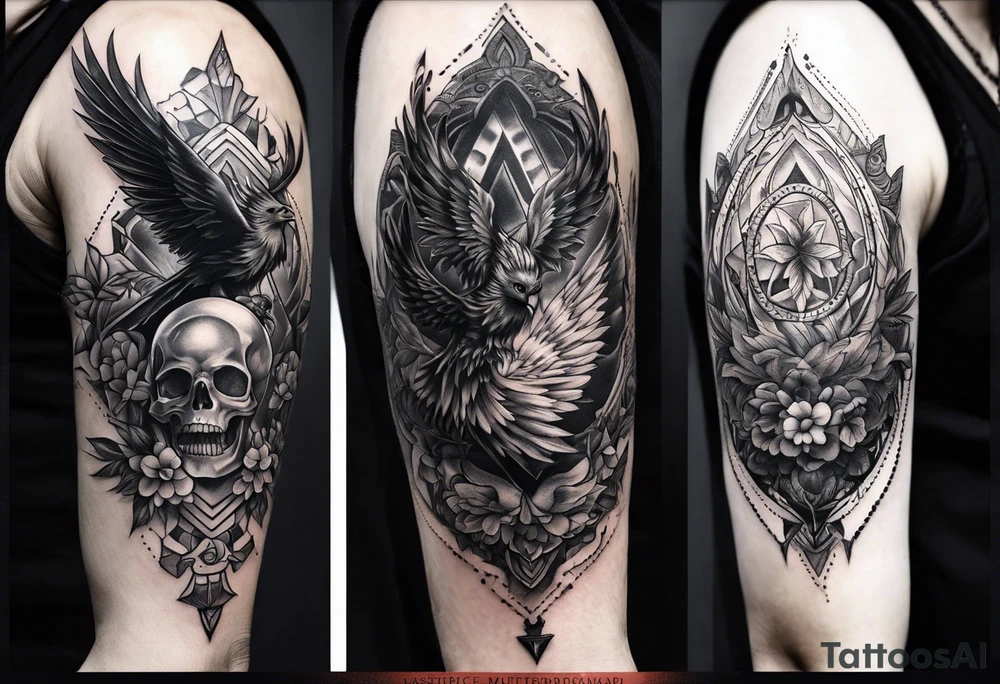 Reincarnation long forearm tattoo tattoo idea Reincarnation long forearm tattoo tattoo idea
