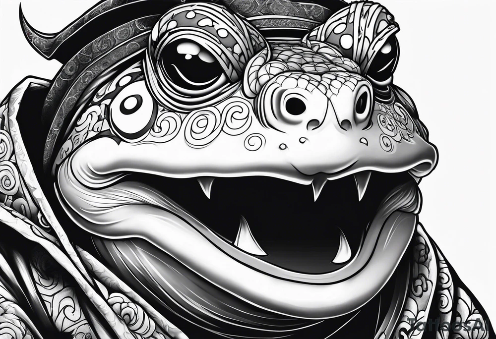 Jiraiya Naruto Gamakichi toad tattoo idea