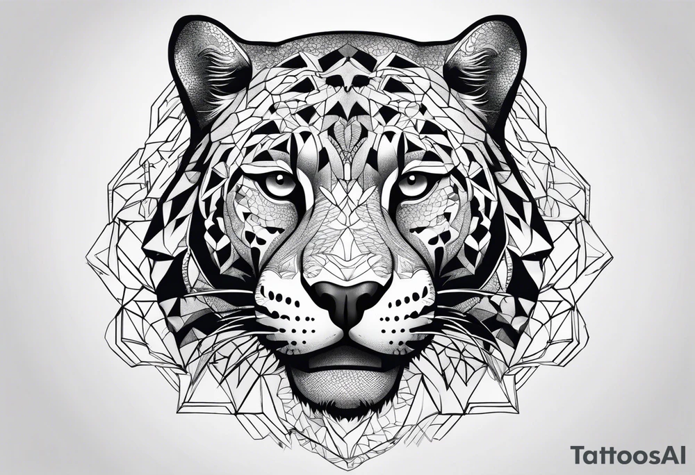 Jaguar head tattoo idea