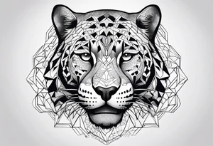 Jaguar head tattoo idea