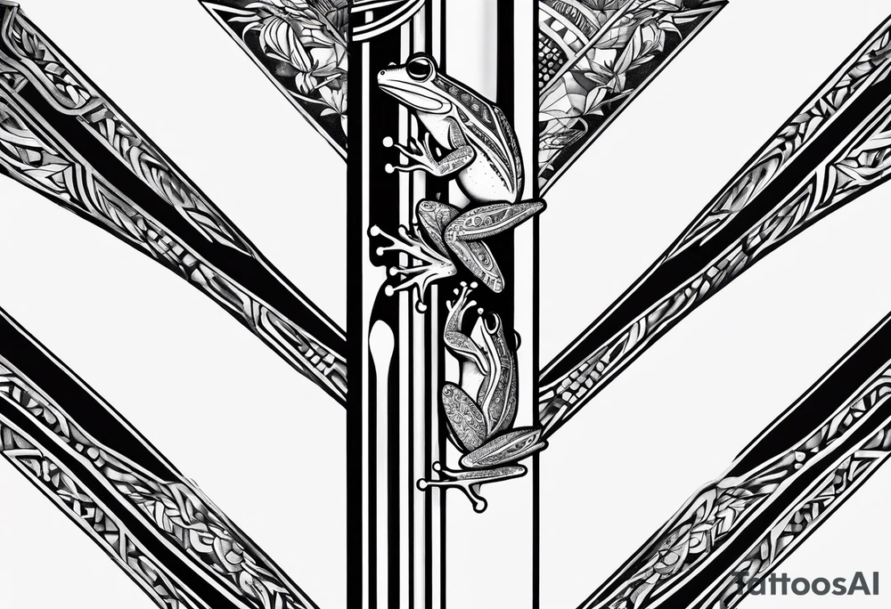 frog pogo stick tattoo idea