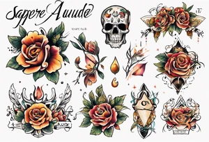 sapere aude feminin tattoo idea