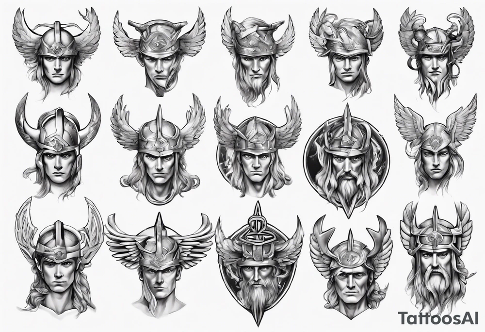 Norse god hermes tattoo idea