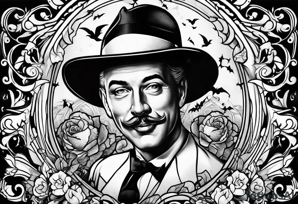 1940's spooky tattoo idea