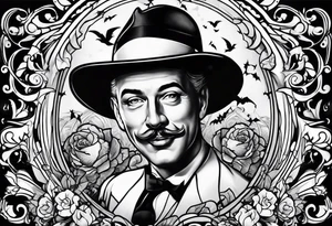 1940's spooky tattoo idea
