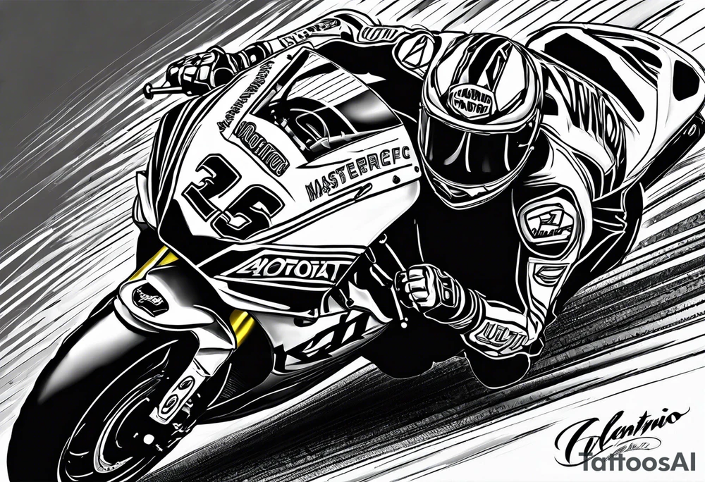 Valentino Rossi tattoo idea