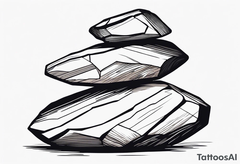 Rocks stacked on top of each other tattoo idea