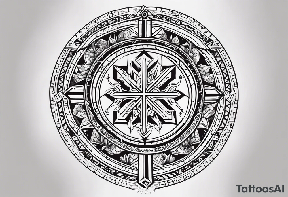 Vegvsir with a semicolon in the middle tattoo idea