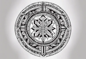 Vegvsir with a semicolon in the middle tattoo idea