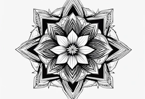 Star shape tattoo idea