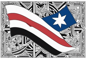 Puerto Rican flag tattoo idea