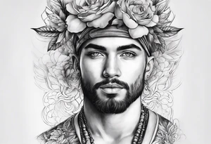 Love, source, abundance, male tattoo idea