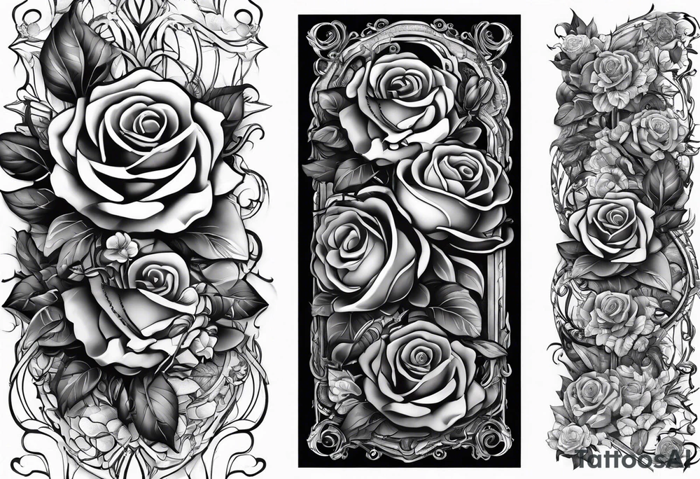 biomechanical arm sleeve with vines and roses tattoo idea biomechanical arm sleeve with vines and roses tattoo idea