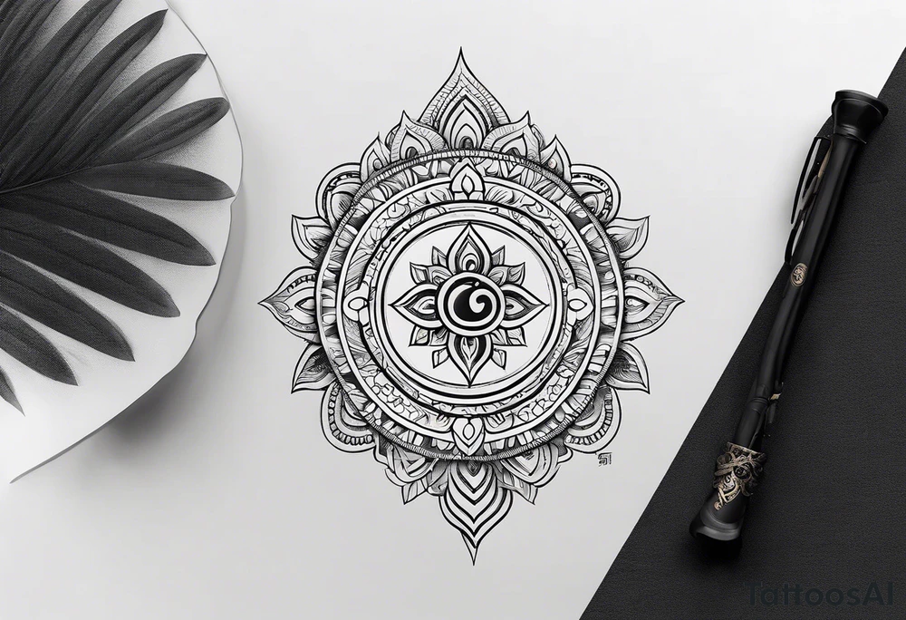 Sanskrit breathe symbol tattoo idea