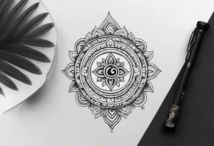 Sanskrit breathe symbol tattoo idea