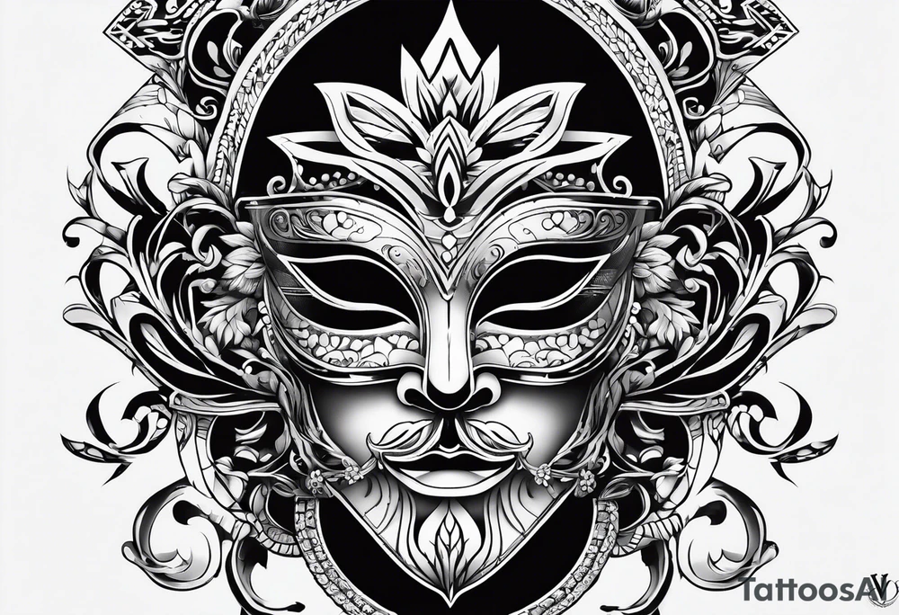 v mask tattoo idea