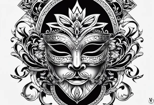 v mask tattoo idea