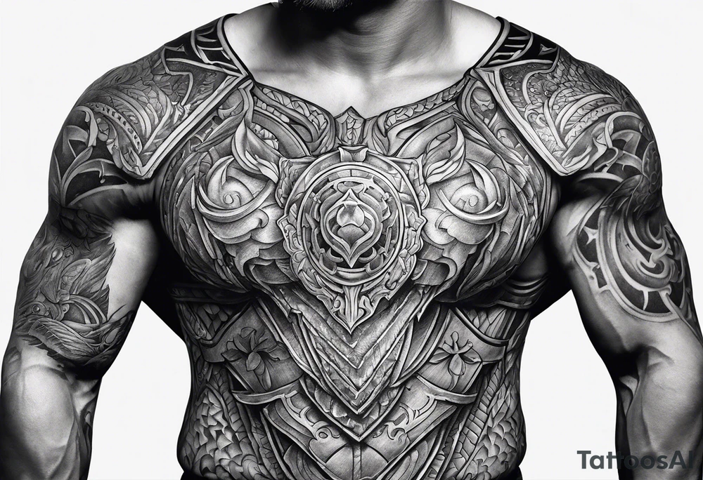 SHOULDER ARMOUR TATTOO tattoo idea