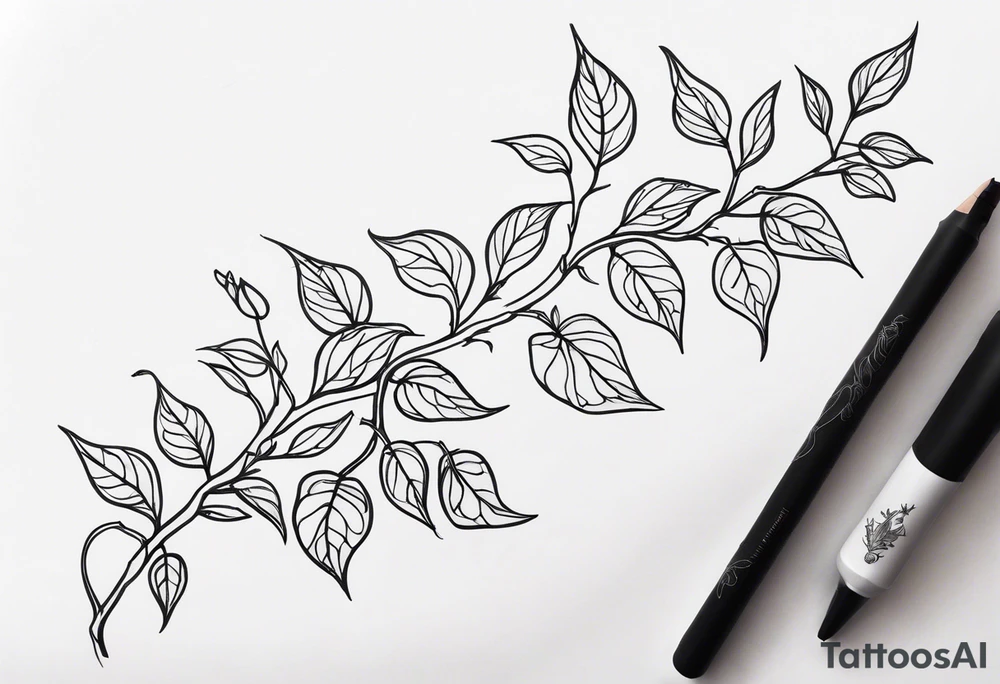 vines tattoo idea