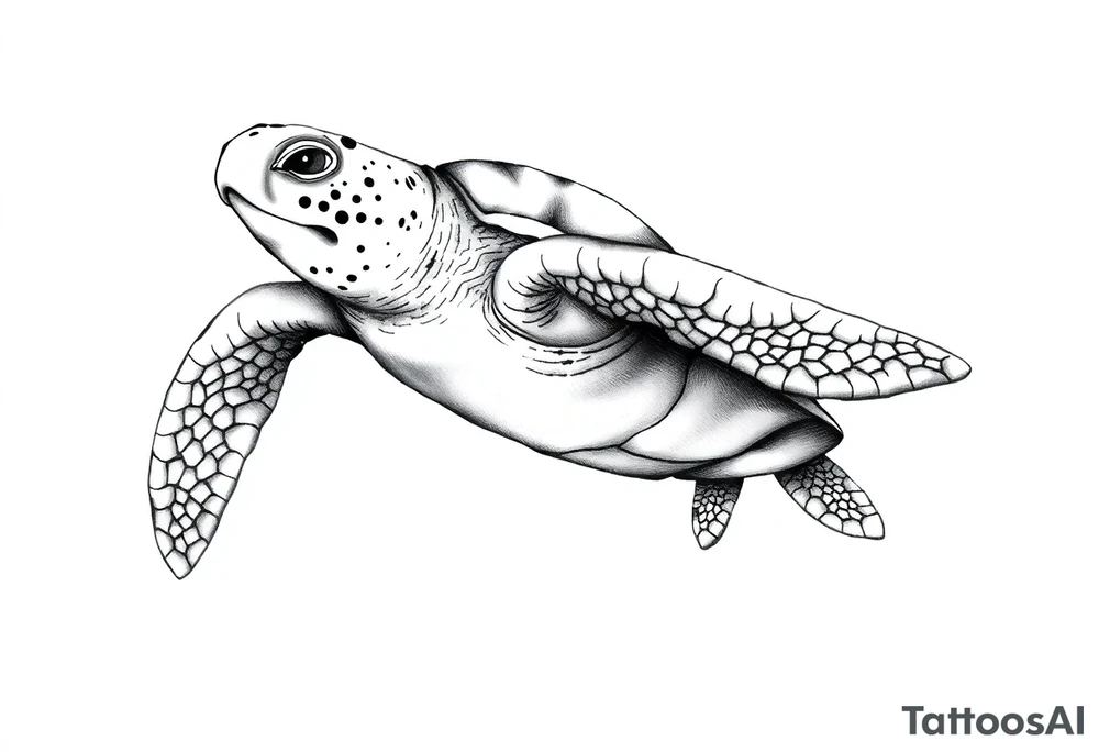 Sea turtle tattoo idea