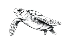 Sea turtle tattoo idea