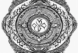 prince ali in arabic symbols tattoo idea