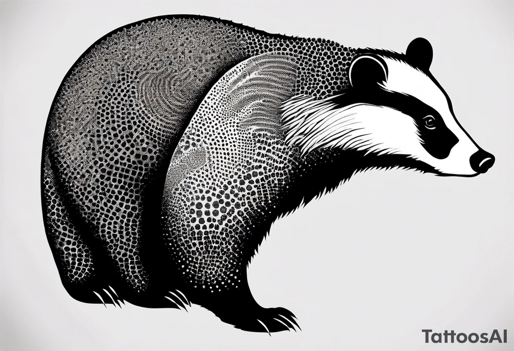holy badger tattoo idea