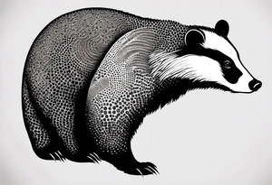 holy badger tattoo idea