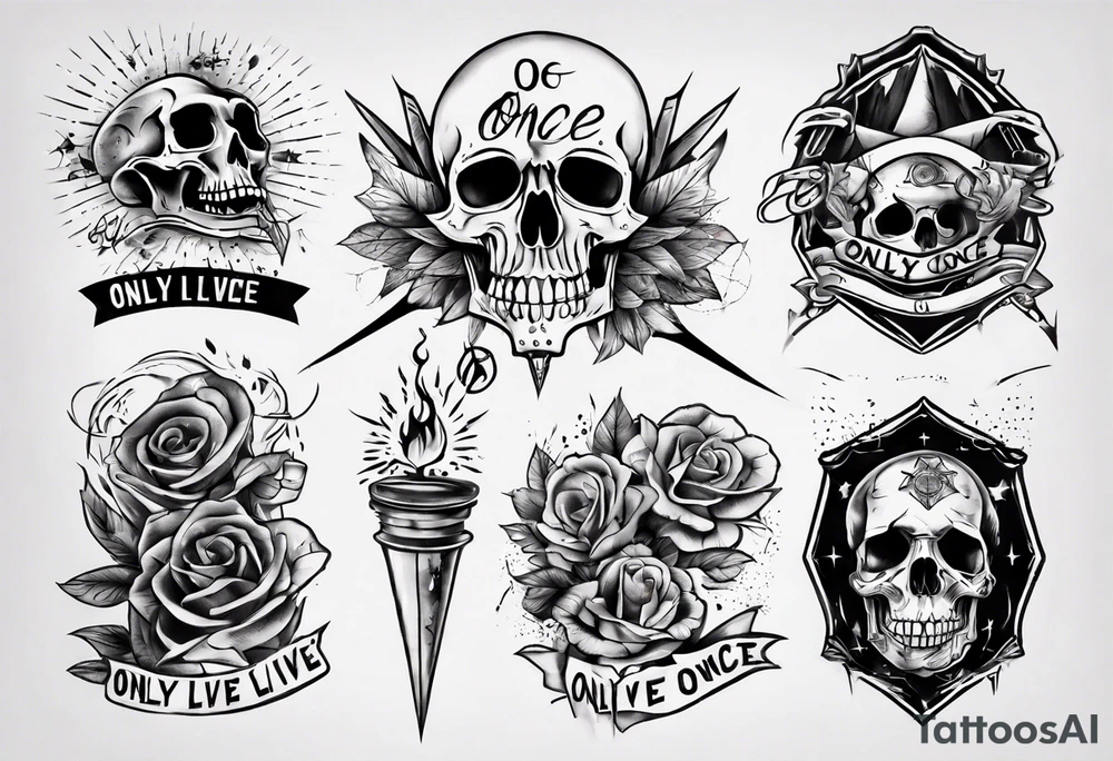 only live once tattoo idea