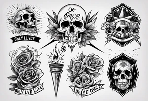 only live once tattoo idea
