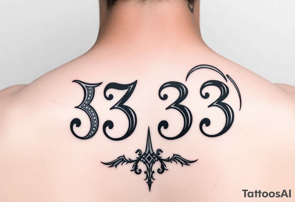 Numbers 333 one is a sagittarius and one a virgo tattoo idea