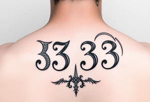 Numbers 333 one is a sagittarius and one a virgo tattoo idea