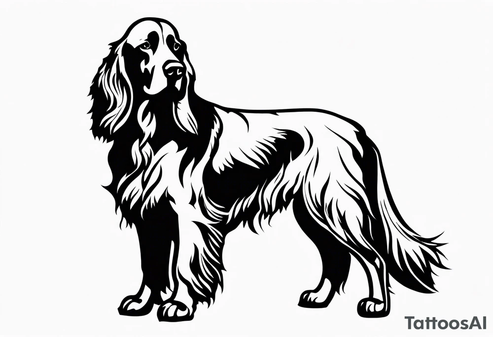 irish setter tattoo idea