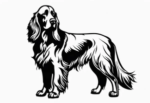 irish setter tattoo idea