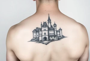 Germanic castle tattoo idea