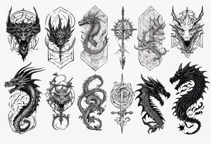 game of thrones dragon tattoo idea