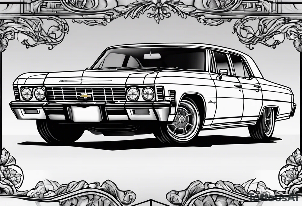 66 chevy Caprice front end only tattoo idea