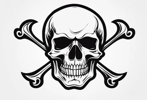 Skull and Crossbones tattoo idea