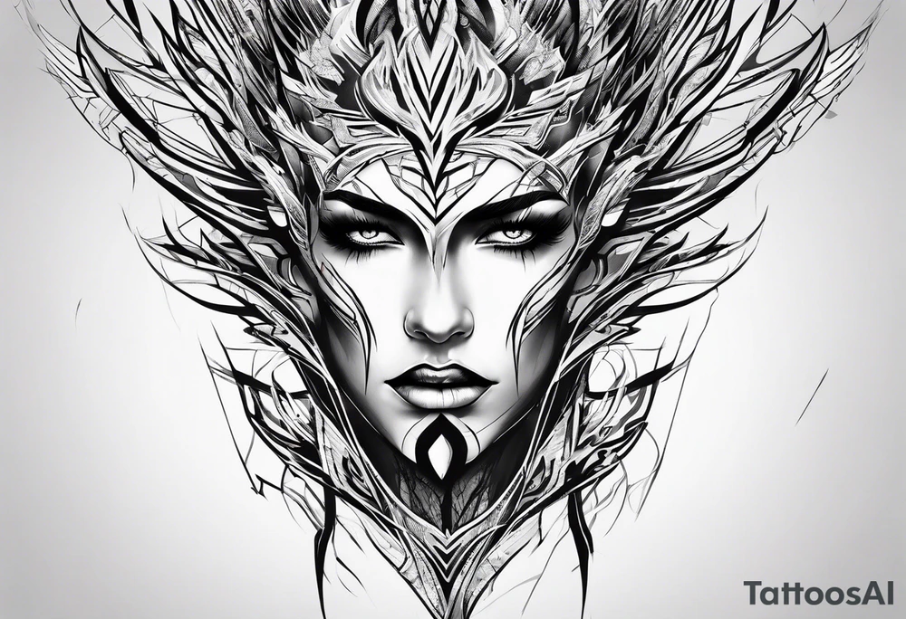 lightning tracing the veins tattoo idea