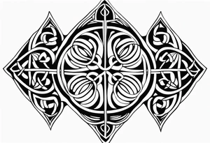 4 leaf clover celtic knot tattoo idea