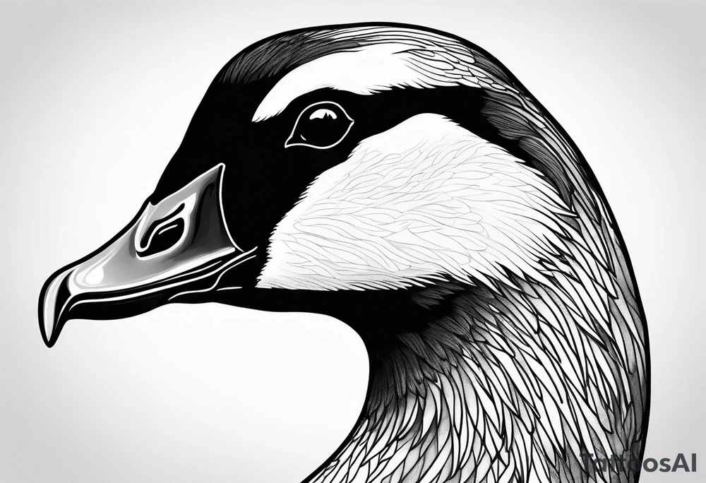 canadian goose mystical Background tattoo idea