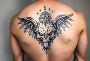 bdsm inspired full butt tattoo for a man tattoo idea