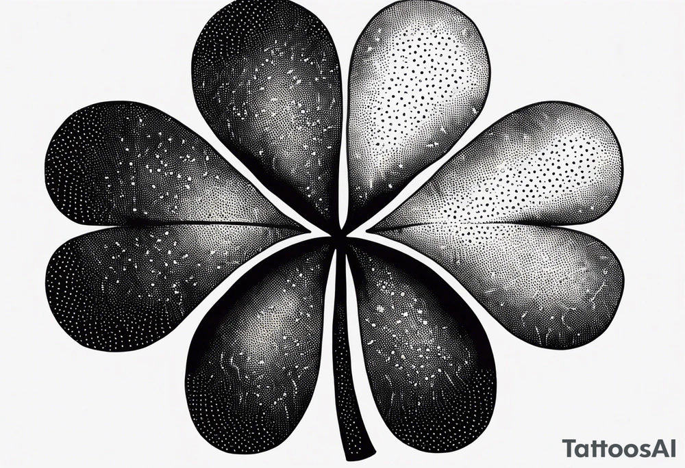 Four leaf clover tattoo idea