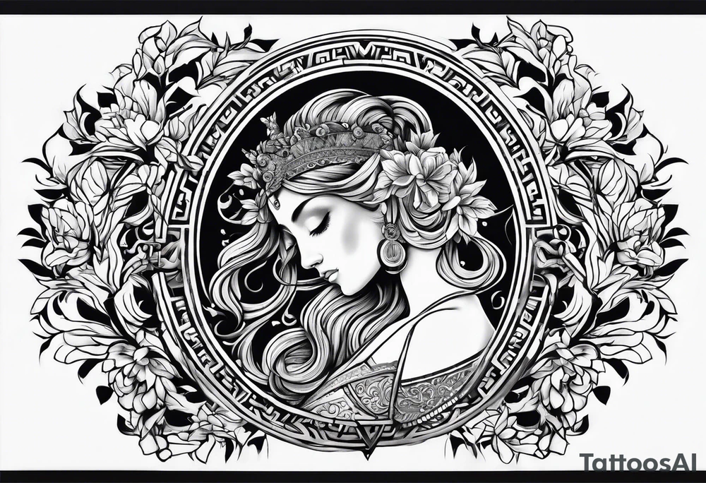 greek back tattoo tattoo idea