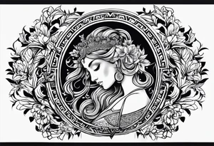 greek back tattoo tattoo idea